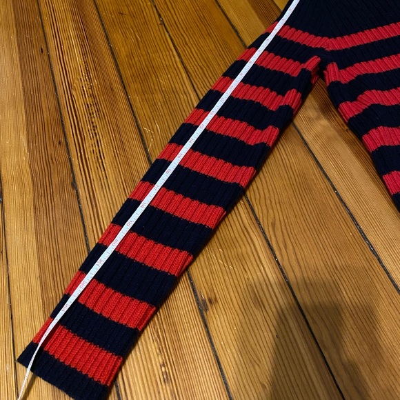 Madewell | Navy and Red Striped Sweater. Size Medium. - Picture 4 of 9